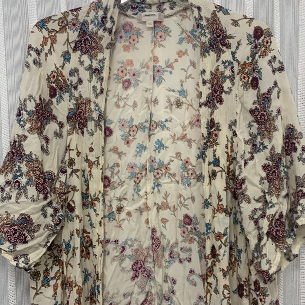 Altar’d State Boho Country Kimono‎ CoverUp Multi Color Size L - Picture 2 of 11